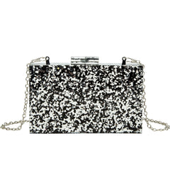 Multicolor Acrylic Geometric Box Clutch by Snagg It Purses