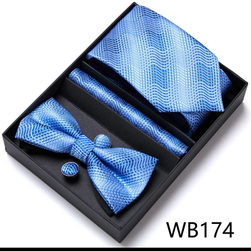 Men’s Luxury Tie & Bow Set - WB174 - Others In Fashion