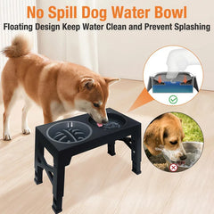 Elevated Dog Feeder with Adjustable Raised Stand by Snagg A Feeder