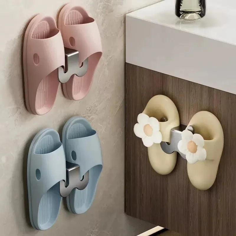 Wall-Mounted Slipper Rack by Snagg A Hook