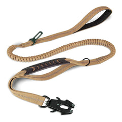Bungee Dog Leash with Car Seatbelt – Heavy-Duty Reflective No-Pull Tactical Lead for Large Dogs