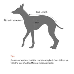 Waterproof 4 Leg Fleece Winter Jacket for Italian Greyhound