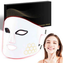 Portable Red Infrared Blue LED Light Therapy Face Mask