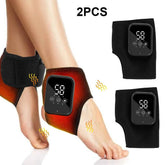 Electric Heated Ankle & Foot Massager Wrap – Cordless Vibration Therapy Support Brace