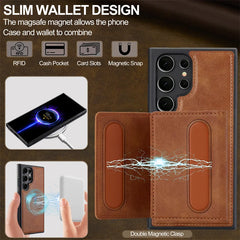2 in 1 Luxury Magnetic Wallet Case – Samsung Galaxy S23 Series - Phone Cases & Covers