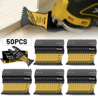 3/50Pcs Arc Edge Oscillating Saw Blades Set Japanese Tooth Oscillating for Wood Plastic Clean Cutting