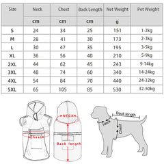 Waterproof Hooded Dog Raincoat with Reflective Strap by Snagg A Raincoat