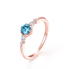 Colorful 5.0mm Moissanite Ring - SnaggIt