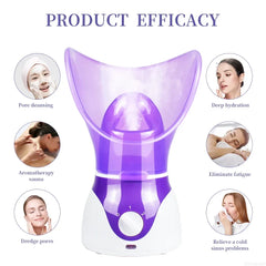 Facial Steamer Aromatherapy Machine – Hot & Cold Nano Mist Spa Device