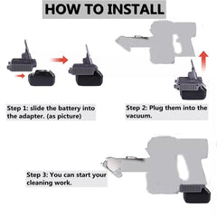 Makita 18V battery adapter for Dyson V7 and V8 vacuums – image 6