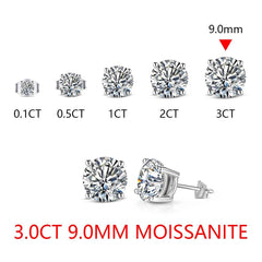 1 Carat Moissanite Stud Earrings - SnaggIt