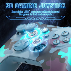 RH-010 Hall Effect Wireless Gaming Controller - RGB Lighting & 2.4G Ultra-Stable Connection
