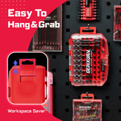 83 Pcs Magnetic Driver Bit Set – Phillips, Slotted, Torx, Hex & Pozi with Socket Adapter and Storage Case