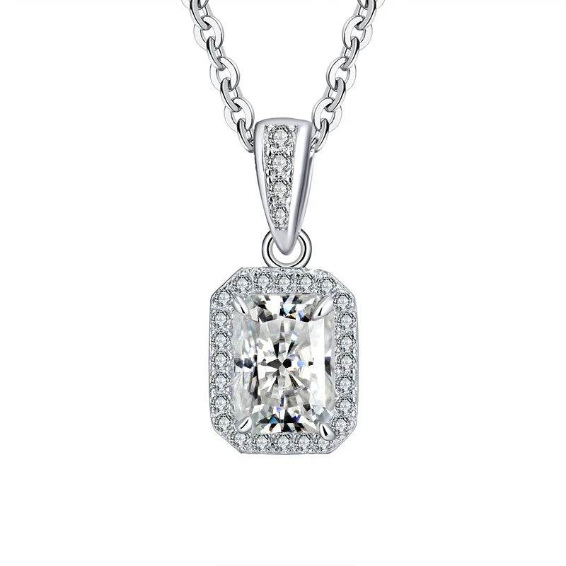 5×7MM Moissanite Pendant Necklace - SnaggIt