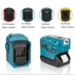 120V Portable Power Inverter & LED Floodlight | Multi Platform Mobile Power Station
