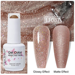Professional 15ml HEMA & TPO Free Gel Polish – High-Performance Red & Multi Tone Semi Permanent Varnish