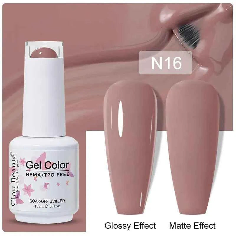 Professional 15ml HEMA & TPO Free Gel Polish – High-Performance Red & Multi Tone Semi Permanent Varnish