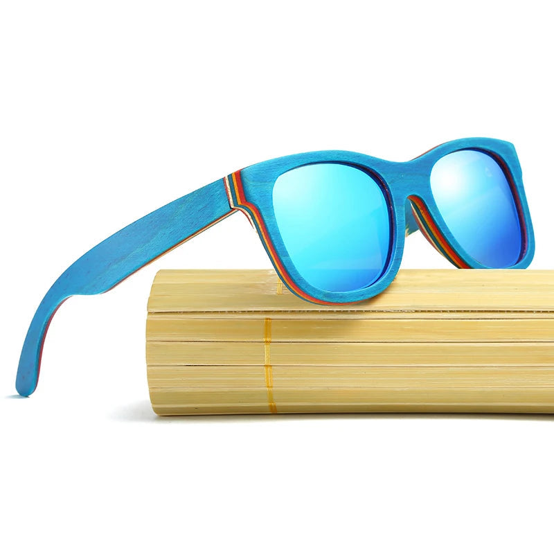 Skateboard Wooden Sunglasses by Snagg It Sunglasses