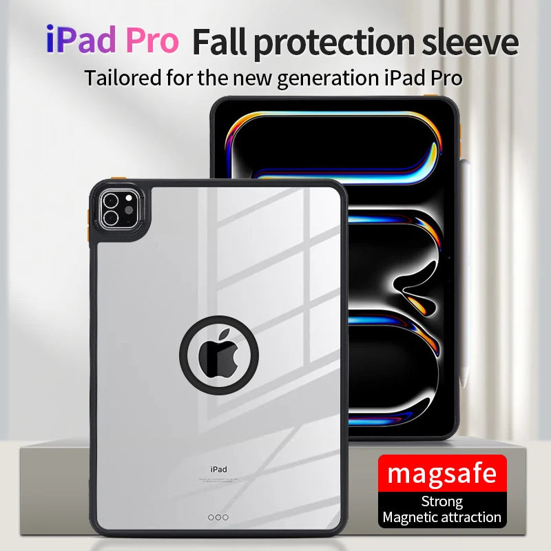 Hard PC Clear Magsafe Magnetic Case For iPad Pro 11/12.9/13 by Snagg An iPad Case