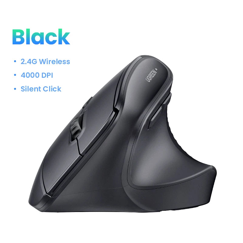 Vertical Wireless Mouse – 2.4G Ergonomic Design with 4000 DPI for PC, Laptop & Tablet by Snagg A Gaming Mouse