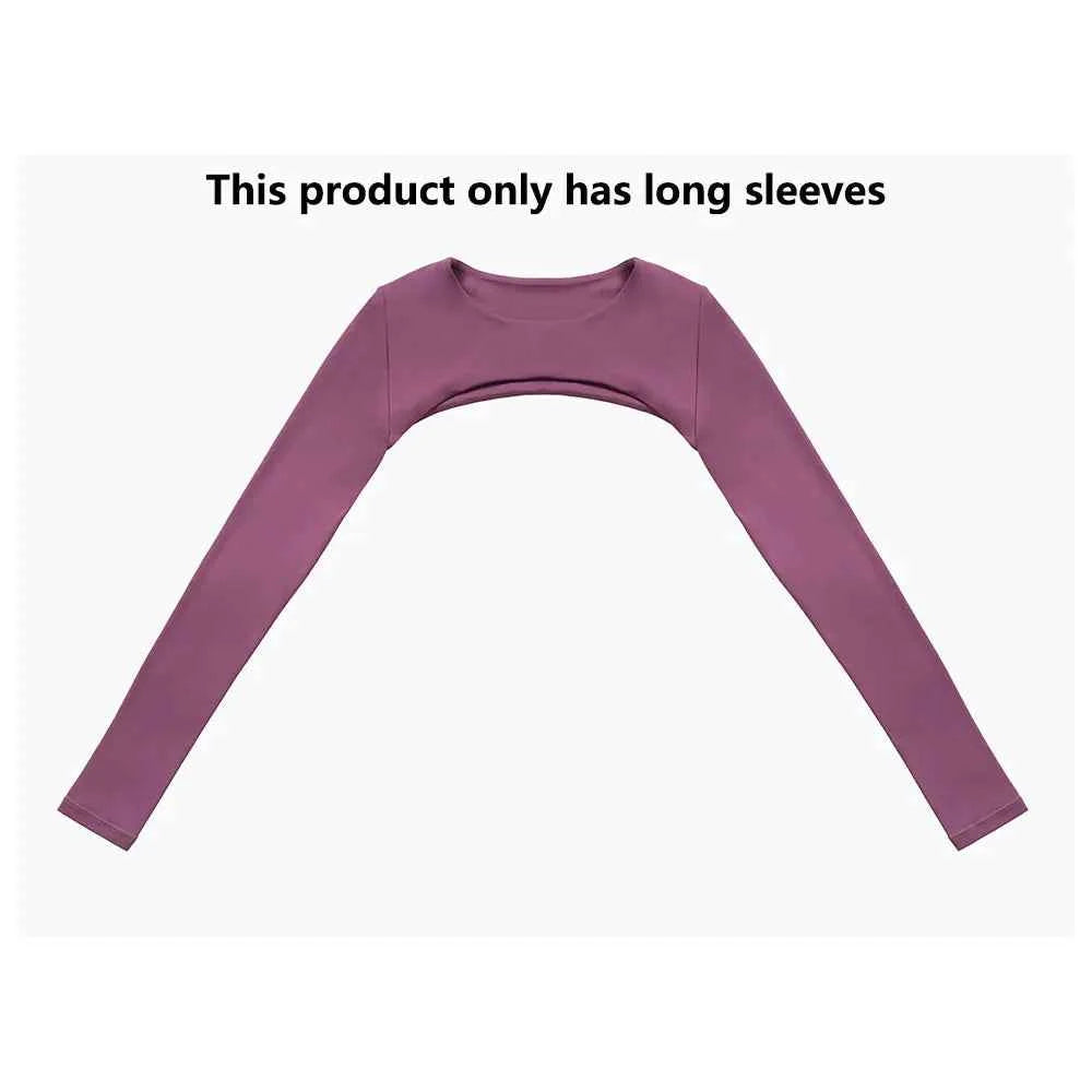 Women's Long Sleeve Shawl Yoga Camisole | Push-Up Nude Fitness Gym Workout Running Sports Top