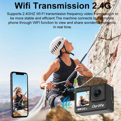 5K Action Camera – 30M Waterproof Sports Cam with Touch LCD by Snagg A Portable Camera