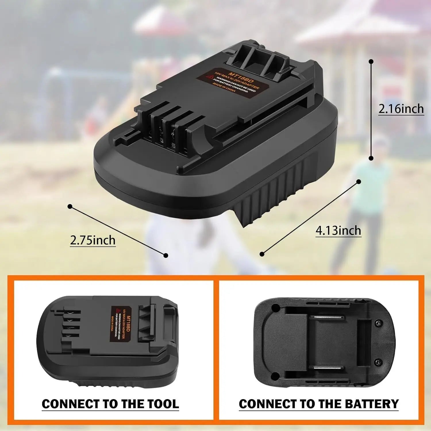 Battery adapter for Makita 18V batteries to Black and Decker 20V tools – image 6