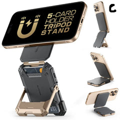 MagSafe Compatible Magnetic Tripod Phone Stand with Card Holder by Snagg A MagSafe Wallet