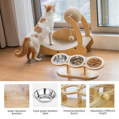 3 Elevated Tilted Cat Bowls - SnaggIt