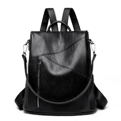 Anti-Theft Vintage Leather Backpack - SnaggIt