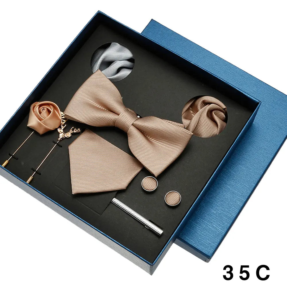 Luxury Silk Tie Set for Men - 35C - Others In Fashion