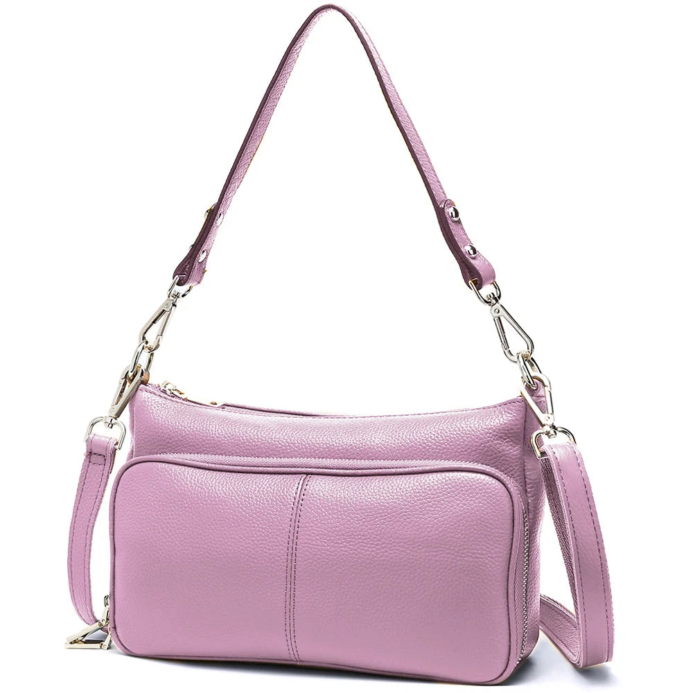 100% Genuine Leather Women's Hobo Shoulder Bag – Crossbody Messenger Bag in High-Quality Fashion Design