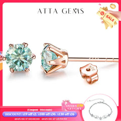 Moissanite Stud Earrings by Snagg An Earring