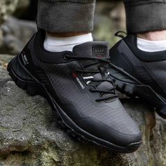 Men's Mid-Cut Hiking Shoes – Lightweight Nylon Upper, EVA Insole & Grippy Sole for Walking