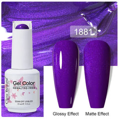 Professional 15ml HEMA & TPO Free Gel Polish – High-Performance Red & Multi Tone Semi Permanent Varnish