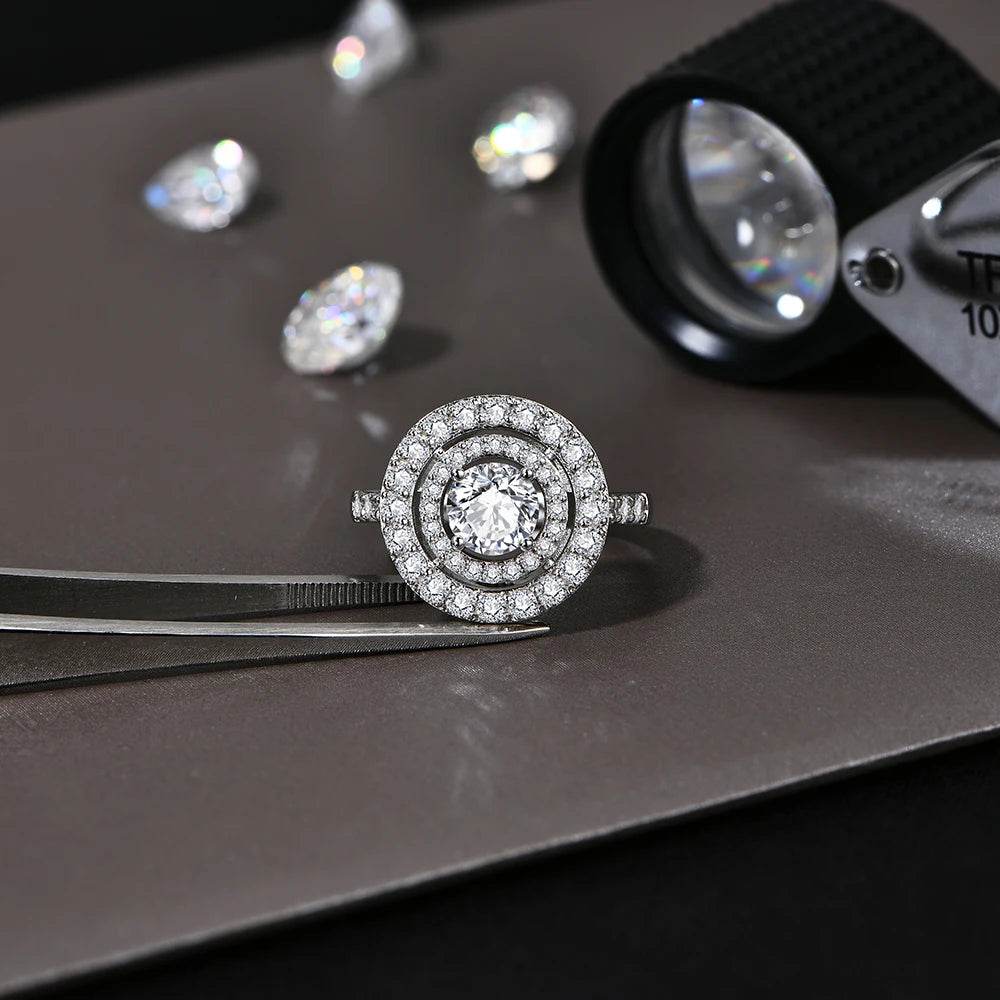 1.0ct Round Cut Moissanite Ring - SnaggIt