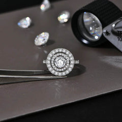 1.0ct Round Cut Moissanite Ring - SnaggIt