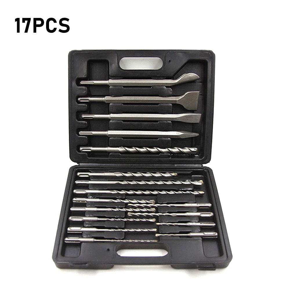 17Pcs SDS Plus Hammer Drill Bit Set - SnaggIt