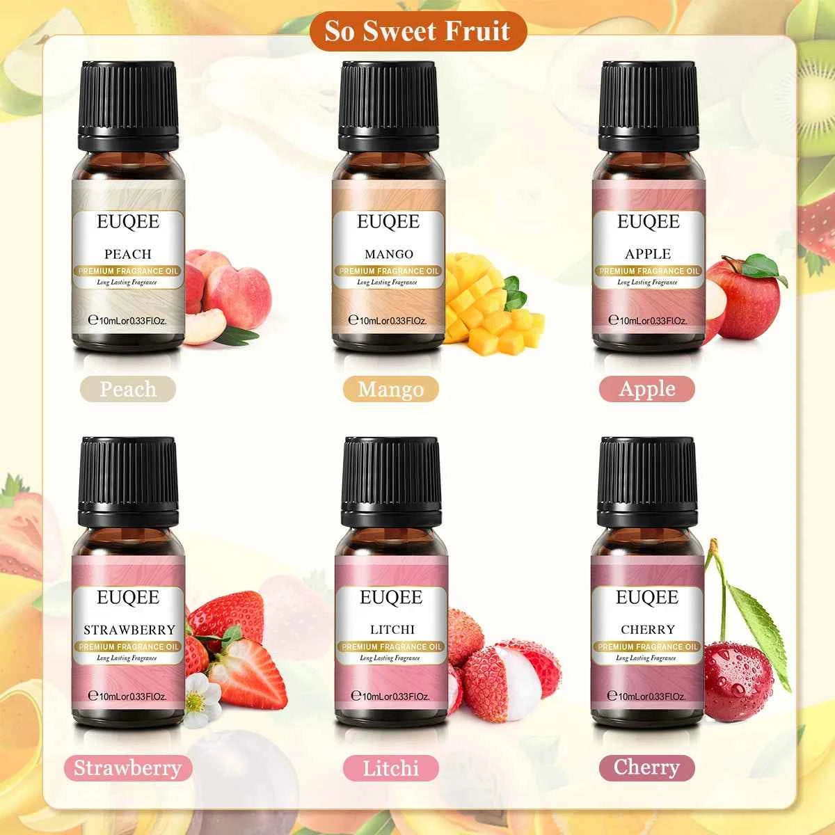 6 Piece Fragrance Oil Collection – Premium 10ml Aroma Diffusion Set for Home & Crafting