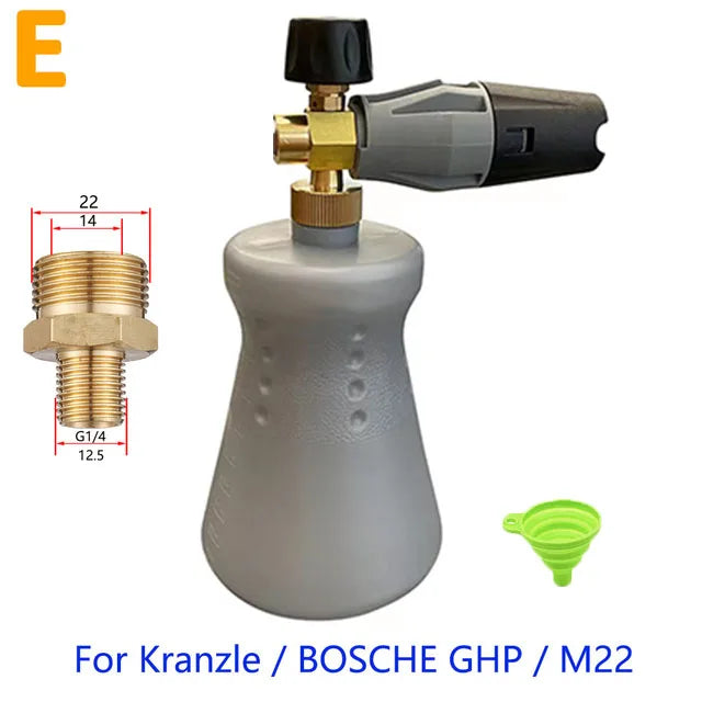 Large Caliber Car Wash Foam Generator for Pressure Washers by Snagg A Foam Cannon