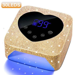 72W Professional Cordless UV/LED Nail Station – High Capacity Rechargeable Dryer with Smart HD Display