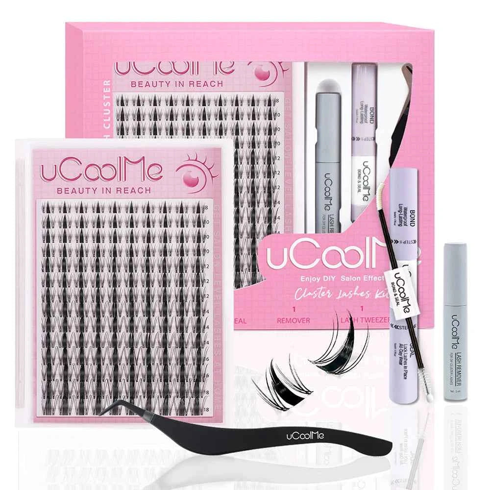 Professional DIY Fairy Manga Lash Cluster Set – 140 Piece Natural Anime Extension Kit