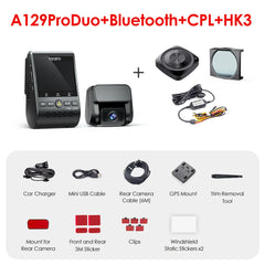 4K Ultra HD Dual Dash Cam | Sony 8MP Night Vision & Buffered Parking