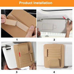 Car Sun Visor Storage Organizer by Snagg A Sun Glasses Holder