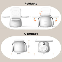 Samsung 3-in-1 Wireless Charging Station | Galaxy S25 S24 Z Flip Fold Watch Ultra Buds Charger Stand