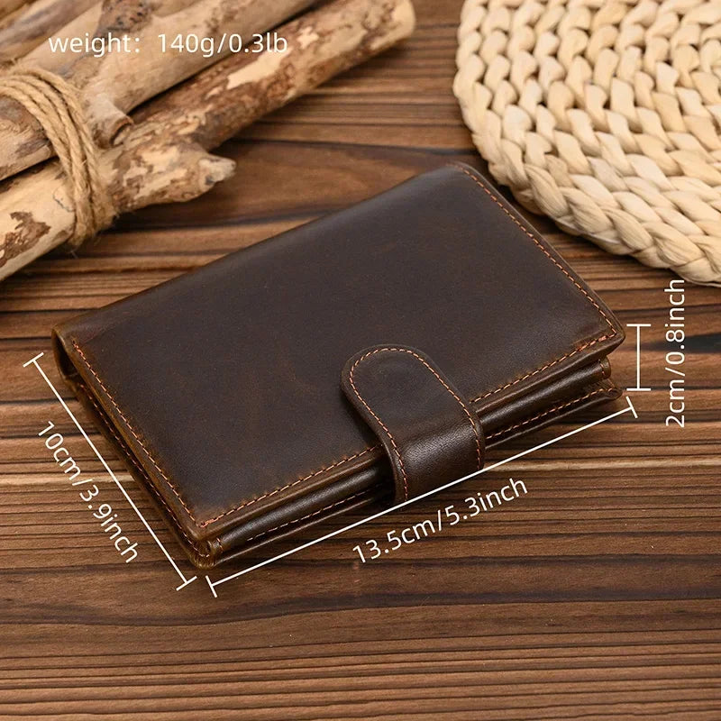 High-Quality Genuine Leather Short Wallet by Snagg It Wallet