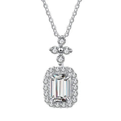 1CT Green Moissanite Necklace - SnaggIt