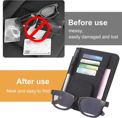 Car Sun Visor Storage Organizer by Snagg A Sun Glasses Holder