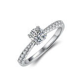 0.5ct D Color Round Moissanite Ring - SnaggIt