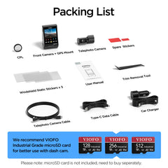4K Dual Channel Telephoto Dash Cam | 4x Optical Zoom & Dual Sony STARVIS 2 Sensors